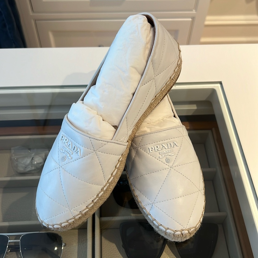 Brand new size 37 1/2 Prada espadrille shoes!
